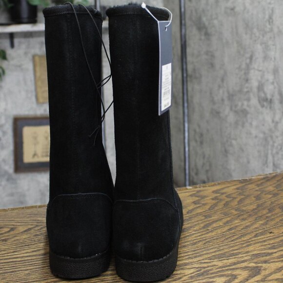 Universal Thread Womens Sarah Suede Shearling Winter Boots 91467407 Black 8M - Picture 5 of 10